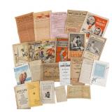 Vintage Ephemera & Medical Pamphlet Lot