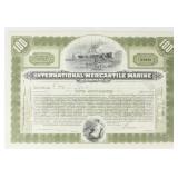International Mercantile Marine Stock Certificate