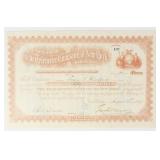 1884 Telemeter Co. of New York Stock Certificate