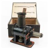 Vintage Magic Lantern Set W/Case & 2 Slides