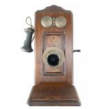 Swedish-American Co. Hercules Oak Wall Phone
