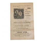 Edison Projectoscope Exhibition Flyer