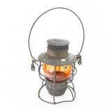 Adlake Reliable Railroad Amber Glass Lantern