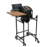 Vintage Burroughs Adding Machine Stand