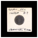 W. K. Lanphear Copper Stereoscopic Token