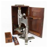 Antique Bausch & Lomb Brass Microscope