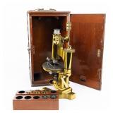 Bausch & Lomb Petrographic Microscope in Case