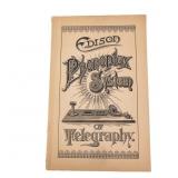 Edison Phonoplex System Book (c.1892)