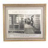 Framed Bank Safe Deposit Vaults Wall Advertisement