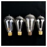 4 Vintage Tipped Light Bulbs Westinghouse