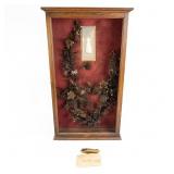 Victorian Hair Wreath Shadow Box Memento