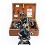 E.R. Watts 1925 Brass Theodolite Set