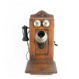 Kellogg Modified Oak Crank Wall Phone