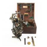 W.F. Stanley Antique Brass Theodolite