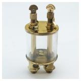 Lunkenheimer No. 5 Brass & Glass Double Drip Oiler