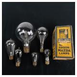 Vintage Edison Mazda Light Bulbs & Box