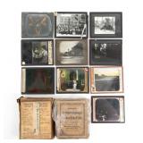 Glass Lantern Slides & Boxes Group