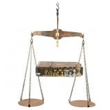 Antique W & T Avery Brass Scale & 23 Weights