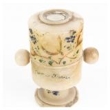 Victorian Alabaster Optical Peep Viewer Urn