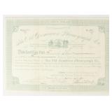 Old Dominion Phonograph Co Stock Certificate