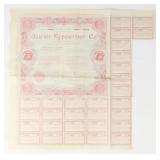 1903 Jewett Typewriter Co. Bond Certificate