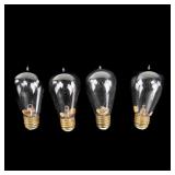 4 Antique Peerless Tipped Light Bulbs