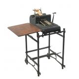 Vintage Burroughs Adding Machine W/Stand