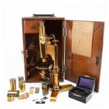 Bausch & Lomb Professional Brass Microscope