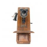 Monarch Quarter-sawn Oak Wall Phone