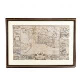 Framed 1770 French Coromandel Coast Map