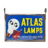 Atlas Lamps Double Sided Hanging Glass Sign