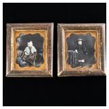 2 Daguerreotypes of a Brother and Sister