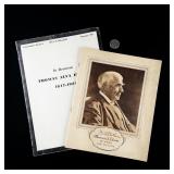1931 Thomas Edison Memorial Booklets