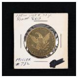 Root & Co. Brass Daguerreotype Token