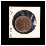 M.A. Root Copper Daguerreotype Token