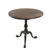 Antique Mahogany Birdcage Tilt-Top Table