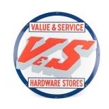 Value & Service V&S Hardware SSP Advertising Sign