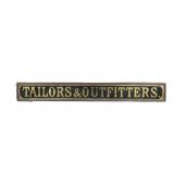 Vintage Taylors & Outfitters Trade Sign