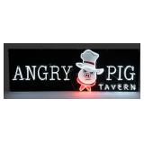 Vintage 72" Angry Pig Tavern SS Neon