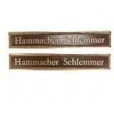 Hammacher Schlemmer Cast Bronze Signs (2)