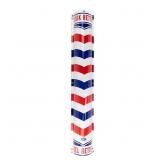 Vintage Curved Porcelain Barber Pole Sign