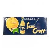 1940s Sun Crest Orange Man SST Advertising Sign