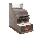Small Steel Metal National Cash Register #711