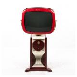 24" RUBY RED Telstar Predicta Corona MCM TV