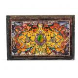 Large Antique Art Nouveau Stained Glass Window