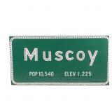 Vintage Muscoy California City Limit Sign