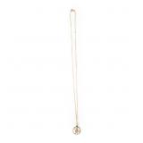 14k Gold Necklace with Chimney Sweep Pendant