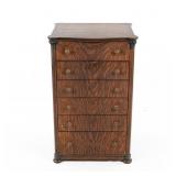 6-Drawer Oak Cylinder Record Cabinet