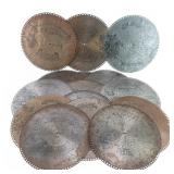 15 Regina Music Box Discs 15.5" Diameter