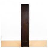 Unusual Tall Oak Cylinder Record Cabinet